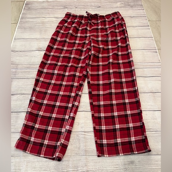 CROFT & BARROW men Plaid Red Pajama Pants/size L - Picture 4 of 8